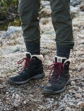 Timberland 10 Canard Resort Leather Sherpa Lace Up Boots Waterproof Gorpcore
